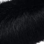 LA CARRIE Black Faux Fur Hand Muffs for Winter