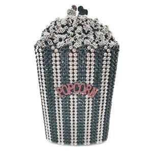 Luxury Black Rhinestone Evening Clutch Bag for Women