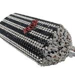 Luxury Black Rhinestone Evening Clutch Bag for Women