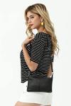 Befen Black Leather Wristlet Clutch for Women