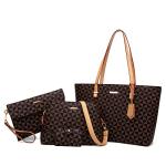 Chic 4-Piece Synthetic Leather Handbag Set