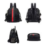 Alovhad Mini Backpack Purse for Women - Black