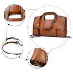 Vintage Brown Flap Tote Bag for Women