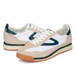 TRETORN Women's Vintage Lace-Up Tennis Sneakers, White/Green