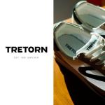 TRETORN Women's Vintage Lace-Up Tennis Sneakers, White/Green
