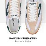 TRETORN Women's Vintage Lace-Up Tennis Sneakers, White/Green