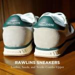 TRETORN Women's Vintage Lace-Up Tennis Sneakers, White/Green