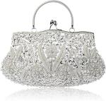 EROUAGE Beaded Flower Evening Clutch Bag