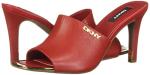 DKNY Red Open Toe Heeled Sandals for Women