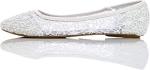 Charles Albert Women's Crochet Lace Ballet Flats - White