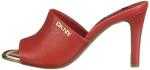 DKNY Red Open Toe Heeled Sandals for Women