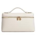 Rejolly Cream White Leather Crossbody Bag for Women