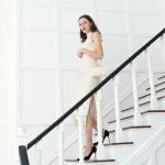 UBORSE Pearl Bead Evening Clutch Bag in Ivory
