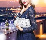 EROUAGE Beaded Flower Evening Clutch Bag