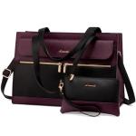 Stylish LOVEVOOK Leather Laptop Tote for Women