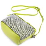Rhinestone Leather Hobo Bag for Women