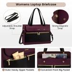 Stylish LOVEVOOK Leather Laptop Tote for Women