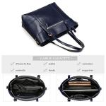 Kattee Black Leather Women's Vintage Tote Bag