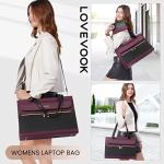 Stylish LOVEVOOK Leather Laptop Tote for Women