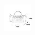 Braided Luxury Leather Mini Handbag for Women