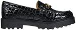 Circus NY Deana Black Crocco Patent Loafers 7.5
