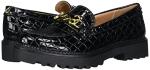 Circus NY Deana Black Crocco Patent Loafers 7.5