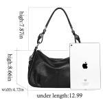 HESHE Women's Designer Leather Shoulder Tote Bag