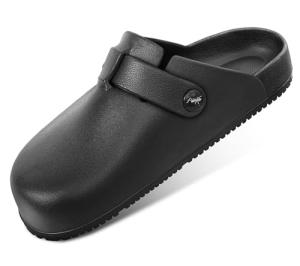 Bigant Women's Black Clogs for Nurses and Garden