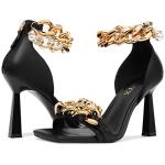CDHYX Women’s Black Open Toe Stiletto Heels