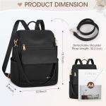 NUBILY Anti-Theft Leather Mini Backpack Purse