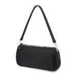 Luxury Black Suede Crossbody Handbag for Women