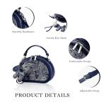 Crysnolli Women’s Embroidered Top-Handle Purse