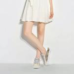 Chic Women's Lace-Up Sneaker in Gold