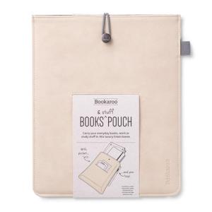 Bookaroo Cream Book & Stuff Pouch