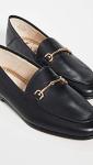 Sam Edelman Black Leather Loraine Loafers for Women