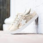 Chic Women's Lace-Up Sneaker in Gold