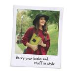 Bookaroo Cream Book & Stuff Pouch