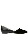 Naturalizer Women's Black Suede D'Orsay Ballet Flats