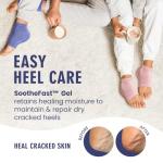 Lavender Moisturizing Fuzzy Heel Socks - 2 Pairs