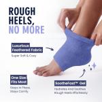 Lavender Moisturizing Fuzzy Heel Socks - 2 Pairs