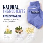 Lavender Moisturizing Fuzzy Heel Socks - 2 Pairs