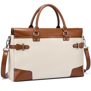 BOSTANTEN Women's Leather Laptop Briefcase Tote