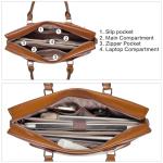 BOSTANTEN Women's Leather Laptop Briefcase Tote