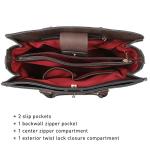 Dasein Women's Stylish Handbag and Clutch Set