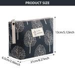 Chic 4-Piece Printed Canvas Makeup Bag Set