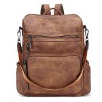 CLUCI Women's Leather Backpack Purse with Tassel