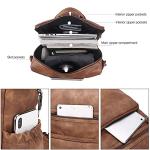 CLUCI Women's Leather Backpack Purse with Tassel
