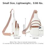BOSTANTEN Women's Beige Leather Sling Bag