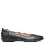 Naturalizer Black Leather Slip-On Ballet Flats