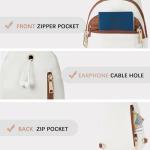 BOSTANTEN Women's Beige Leather Sling Bag